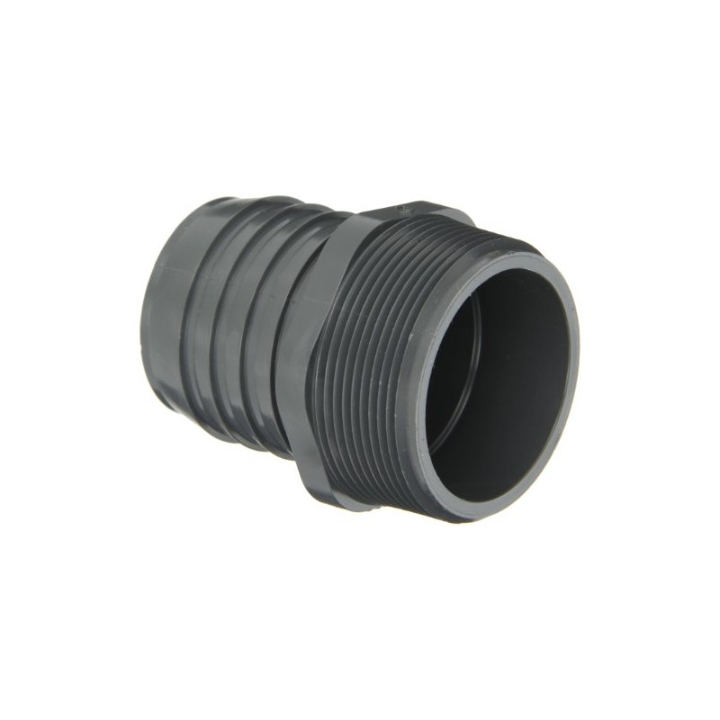 Spears 1436 Series PVC Tube Fitting, Adapter, Schedule 40, Gray,