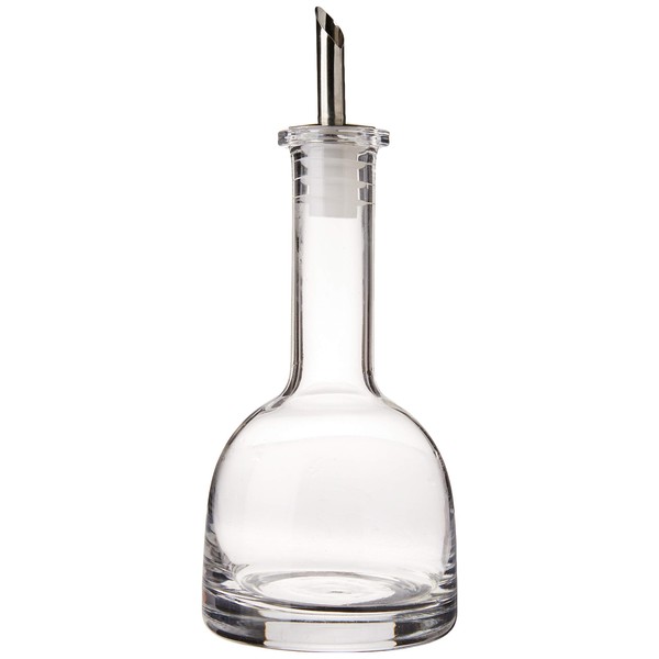 Fox Run Long Neck Oil and Vinegar Drizzler Bottle, 3.25 x 3.25 x 7.75 inches, Clear