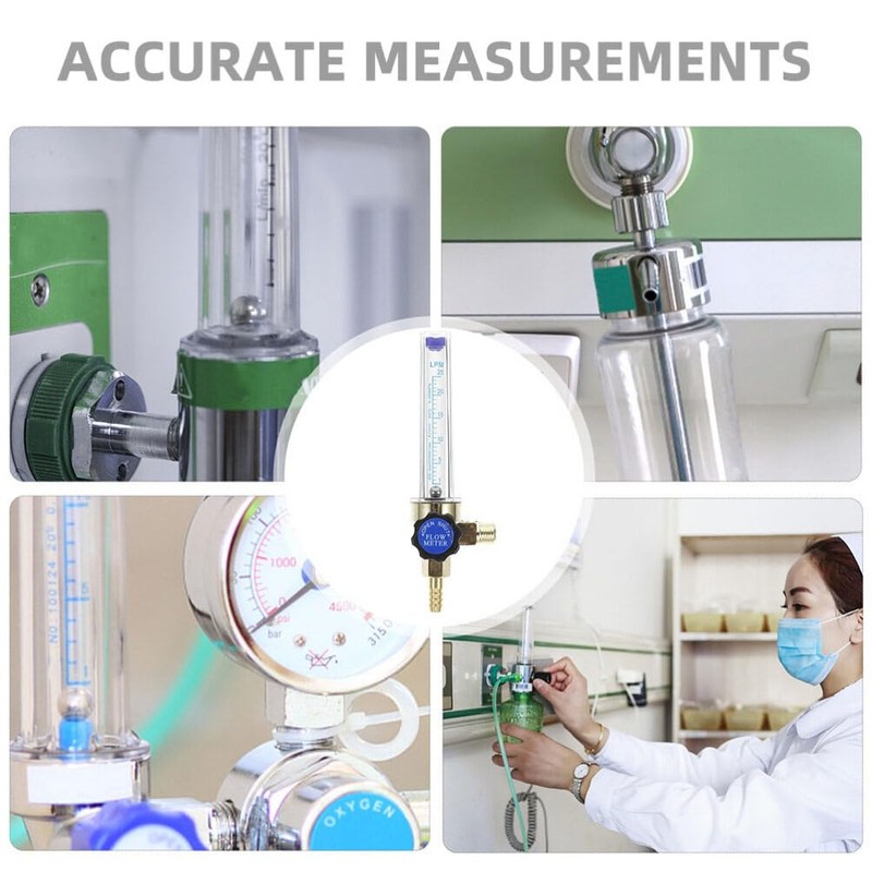 SOLUSTRE 2pcs Argon Co2 Mig Tig Flow Meter Gas Regulator