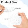 sourcing map 2pcs Foil Acrylic Cup Coasters, Round Acrylic Drink