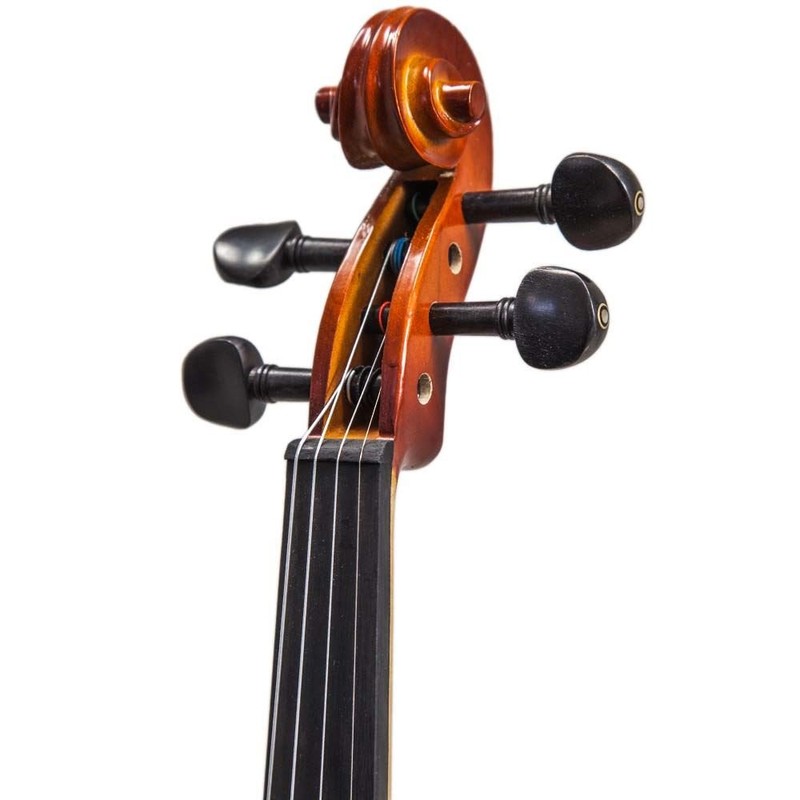Paititi 1/2 Size Solid Wood Ebony Fitted Violin with Bow
