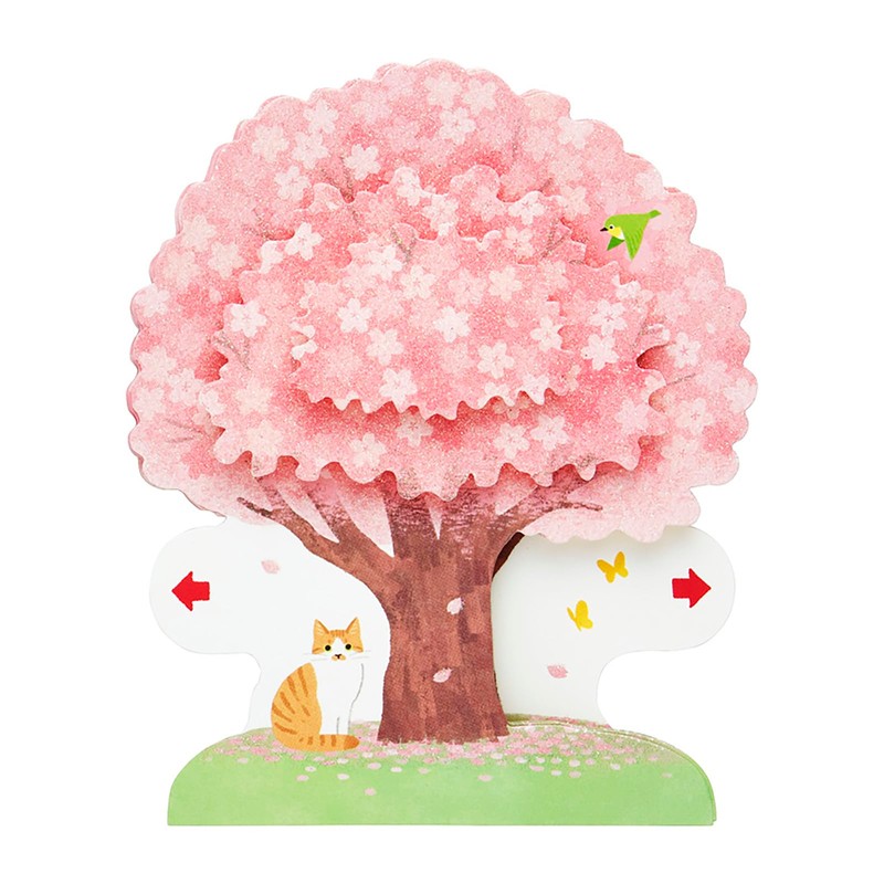 Sanrio 718483 Spring Cherry Blossom Cat Message Card JSC 17-5