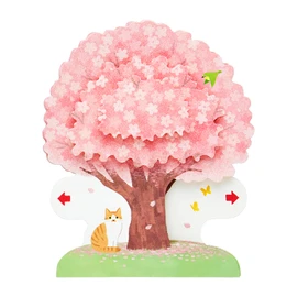 Sanrio 718483 Spring Cherry Blossom Cat Message Card JSC 17-5
