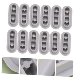 ORFOFE 12-Piece Toilet Seat Bumper Gasket Set Universal Anti-Slip Cushioning Pads for Home Camping Travel