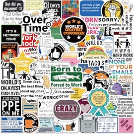 100PCS Funny Work Stickers for Adults, Funny Work Meme for Water Bottles Laptop, But Did You Die Sticker, But Did You Document It Stickers, Funny Workplace Gift