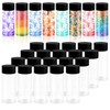 YEXEXINM 28 Pcs Empty Sensory Bottles with Lids, 10 oz/
