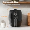 Compact Air Fryer Small, 2.1QT, 4-in-1 Small Mini Airfryer Compact,