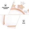 Lurrose 2PCS Star Headbands for Women Glitter Star Headband Star