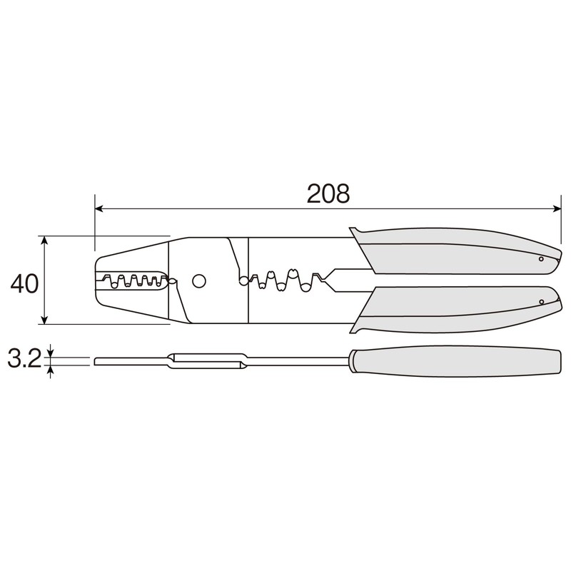 Hozan P-706 Open Barrel Crimper by HOZAN
