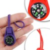 UYVPAER Pack of 8 Multicolour Mini Survival Compass Outdoor Compass