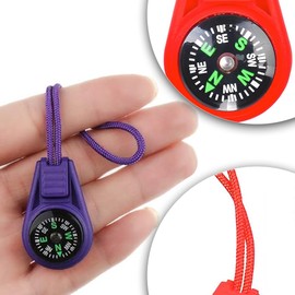 UYVPAER Pack of 8 Multicolour Mini Survival Compass Outdoor Compass Kids Compass Small Mini Compass Mini Compass Pendant Compass Pocket Compass