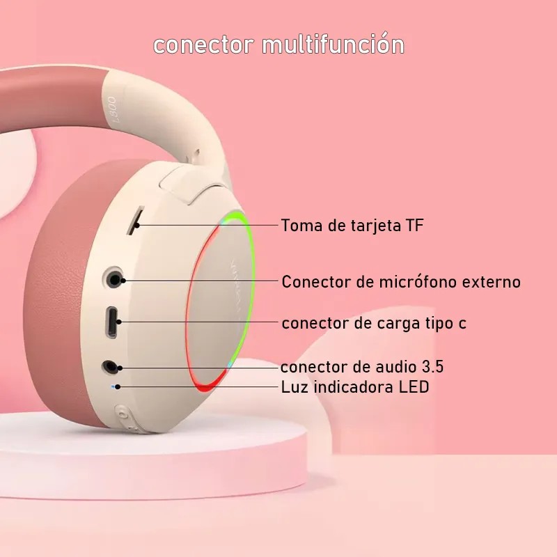 Auriculares Bluetooth Inalámbricos Audifonos De Diadema 35h