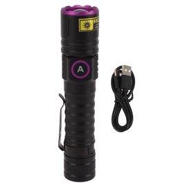 365nm Black Light UV Flashlight Handheld LED Blacklight Flashlight for Pet Urine Stains Rocks Money Resin Curing