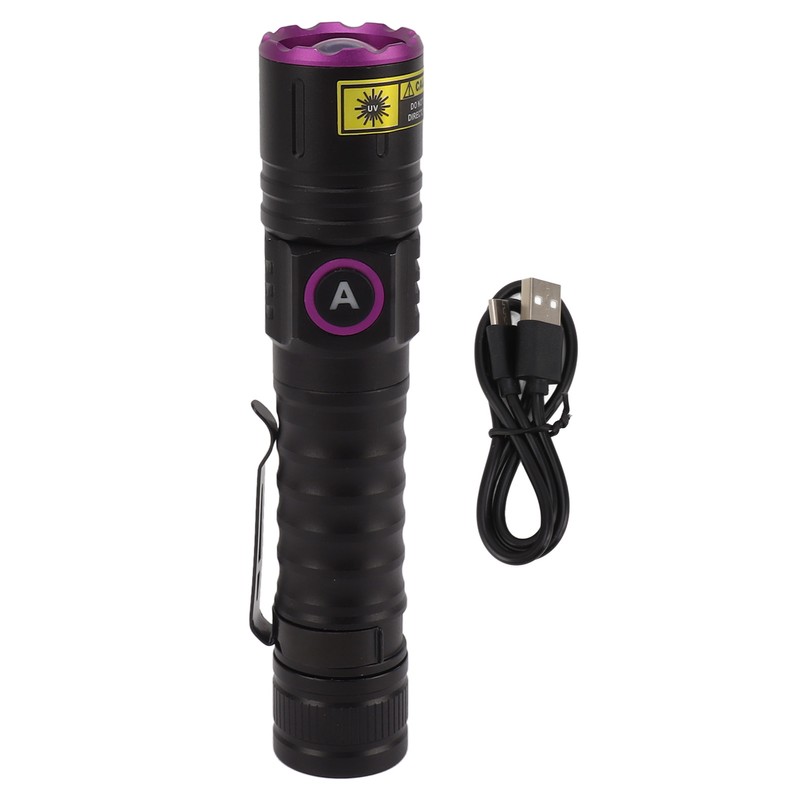 365nm Black Light UV Flashlight Handheld LED Blacklight Flashlight for