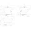 Brembo Balata NAO para Acura RDX 2019-2020 y Honda Civic