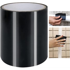 ACTOYS PVC Underwater Tape Pool Pond, Insulation Tape, Black, 10 cm x 1.5 m, Waterproof Tape, Repair Tape, Waterproof Self-Welding, Underwater Tape, Sealing Tape