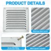 PATIKIL 8x8 Inch Aluminum Vent Cover, Screen Air Grille Ventilation