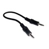 Aquarius Computer Supplies 0.25M 25CM Black 3.5mm Male-to-Male Stereo Audio Cable for Music Player, Speaker, Headphone, Amplifier
