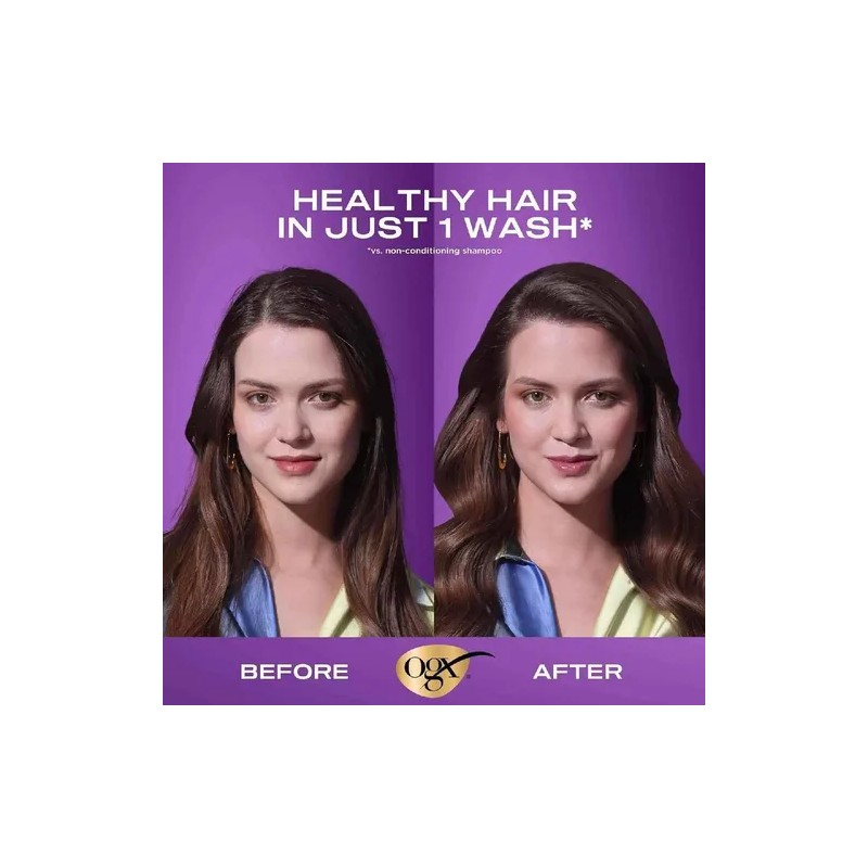 Ogx Shampoo Volumen Y Fuerza De Biotina Y Colageno 385ml