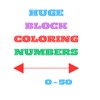 Huge Block Coloring Numbers: 0-50