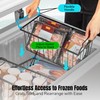 Lussora Freezer Organizer Bins - 4 Pack Stackable Chest Freezer