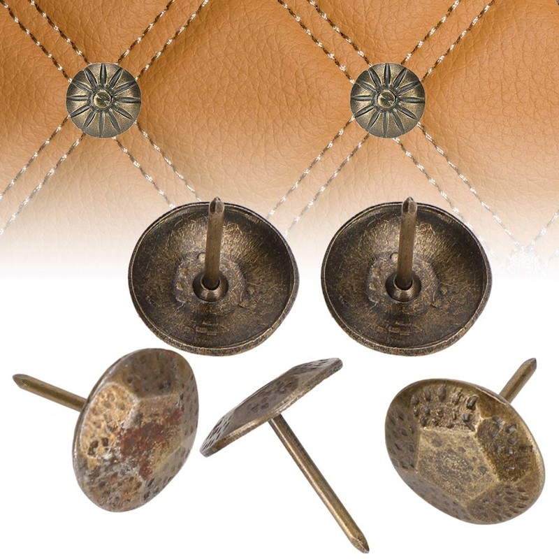 30pcs Drum Tacks Retro Decorative Nails Antique Decorative Nails Wooden