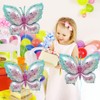 Chris.W Butterfly Balloons,8 Pcs 31 Inch Blue Pink Butterfly Foil
