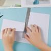 Paper Tearing Ruler,Carbon Steel Multifunctional Paper Tearing Ruler for Cutting