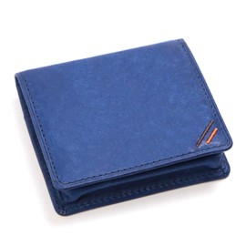 Leather FACTORY Leather Craftsman Margot Coin Purse, Box Type, Box, Men's, Genuine Leather, Italy, Leather Box, Coin Purse, cobalt blue