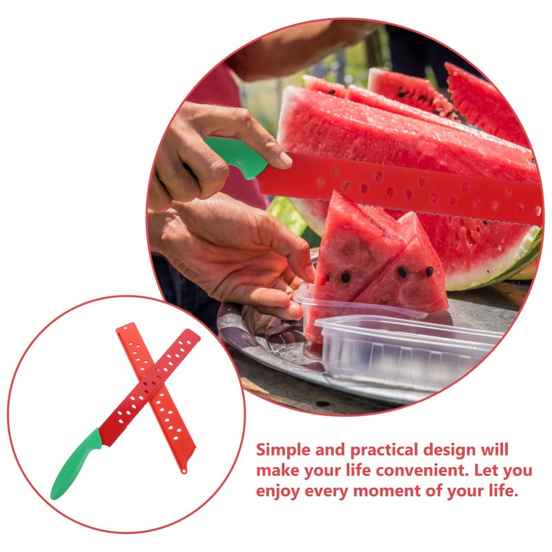 Multifunctional Watermelon Knife Extended Watermelon Cutter Slicer with Stainless Steel