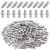 Swpeet 100 Pcs 5 mm Shelf Pins, Metal Nickel Shelf Support Pegs Shelf Holder Pins Bracket Cabinet Clips Holder for Shelf Holes on Bookcase, Cabinets and Entertainment Centers