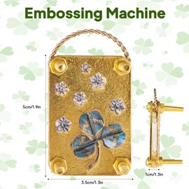 Leseogye Micro Flower Press, Miniature Flower Press Kit for Adults Portable Miniature Plant Preservation & Pressing Tool for Homemade Art and Craft Lovers, Plant Lovers (Shamrock)