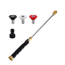 Hydro Jet Hose Nozzle, High Pressure Water Nozzle for 3/4" Garden Hose