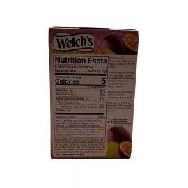 Welch's Passion Fruit Zero Sugar 6 Boxes SINGLES TO GO Drink Mix No Aspartame