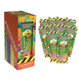 Slime Licker by BobaVida Strawberry Lemonade Sour Popping Boba Pearls| No Corn Syrup Fruit Boba Pearls | Popping Boba For Drinks & Desserts | Gluten-Free | Includes Straws | 3oz Each (10 Pouches)