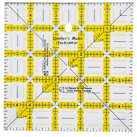 HONEYSEW Non-Slip Quilter's Ruler-5"X5" (5"X5")