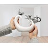 FeinKnick Stylish Decoration with Playing Cat and Bird - White