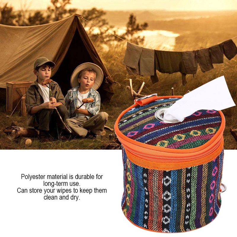 Roll Case Paper Holder, Tissue Hanging Cover Wipes Box Holder