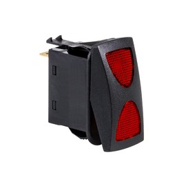 True MODS 12V DC 20A 4-Pin LED ON-Off-ON SPDT Rocker Switch - RED