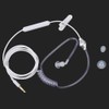 Air Tube Security Earpiece with Mic, Anti Radiation in Ear