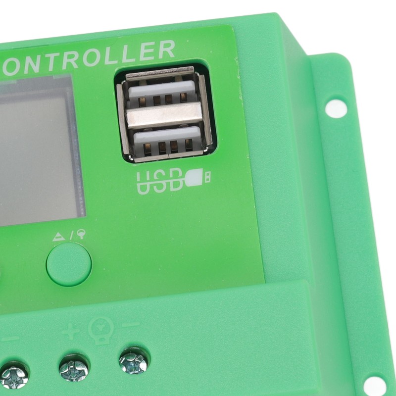 Green PWM Solar Charge Controller LCD Large Screen Display Photovoltaic