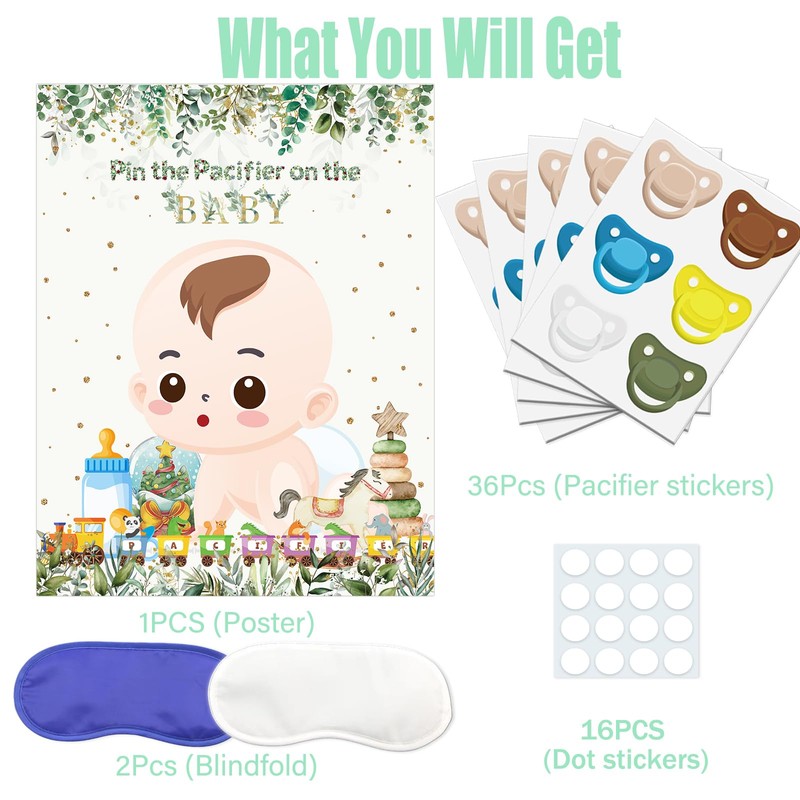 Pin The Pacifier On The Baby Game Sage Large Baby