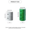 supsoftlife Round Nightstand with 3 Drawers, Modern Style Side Table,