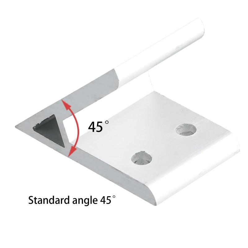 6 x Aluminium Angle Connectors, Aluminium Profile Connector, 45 Degree