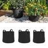 5pcs Grow Bag 5 Gallon Breathable Thickened Plant Fabric Pots