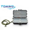 TOASIS Fishing Tackle Box with Lanyard Small Size Fishing Storage