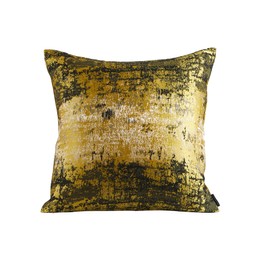 THE-TINOART Yellow Throw Pillow Covers Reversed Velvet Accent Throw Pillow Cover Decorative Pillow for Couch Sofa Living Room Bedroom Car 24 x 24inches 1Piece