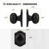 Goldenwarm Oil Rubbed Bronze Dummy Door Knobs, Single Side Bronze