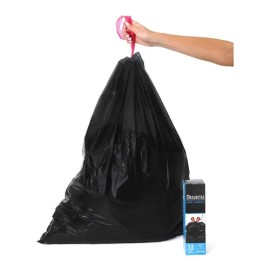 24 Bolsas De Basura Grande Basuritas, 65x77 Cm, Pack 2x12 Color Negro                                                                                 