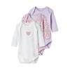 NAME IT Girl Romper 3 Pack, Pastel Lilac